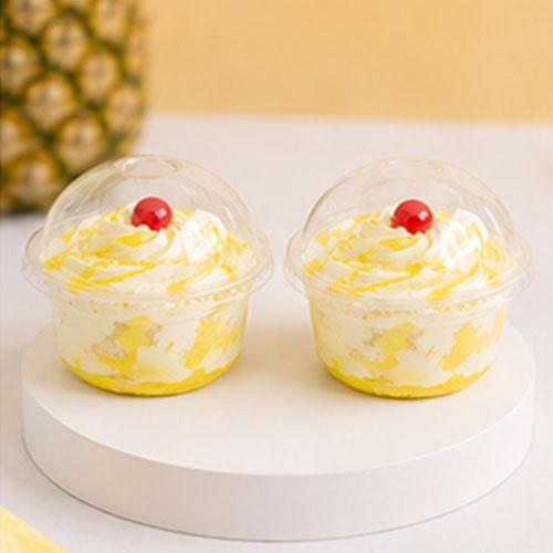 Juicy Pineapple Bliss Pudding Cup - Cups of 2 - Eggless | Creamingo