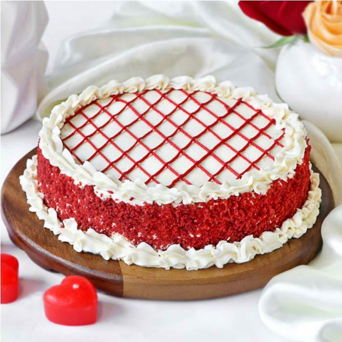 Classic Red Velvet Cream Cake