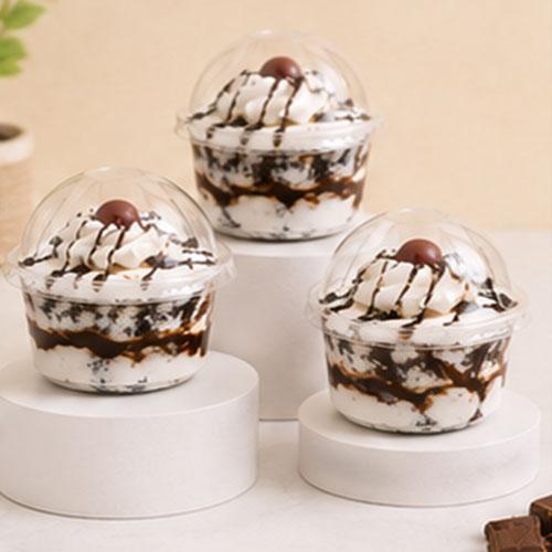 Chocolate Indulgence Pudding Cup - Cup of 3 - Eggless | Creamingo
