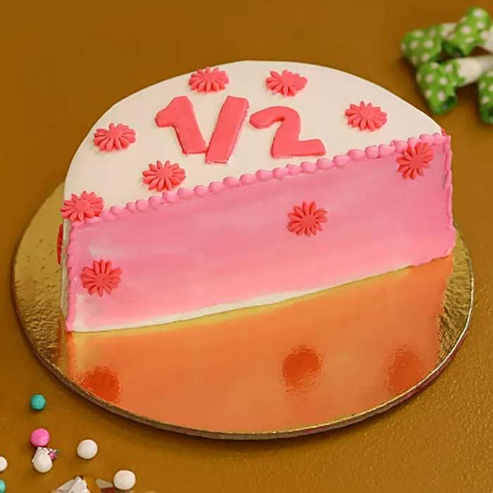 Half Year Strawberry Celebration Cake