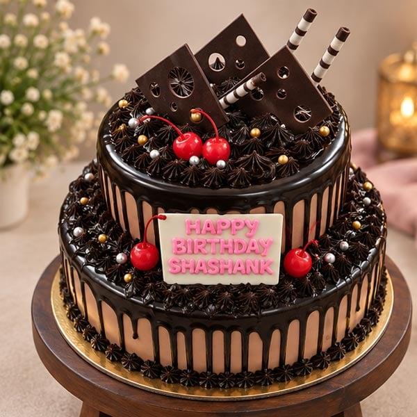 Luscious Chocolate Truffle Cake - Rich & Indulgent - 500 gm - Eggless | Creamingo