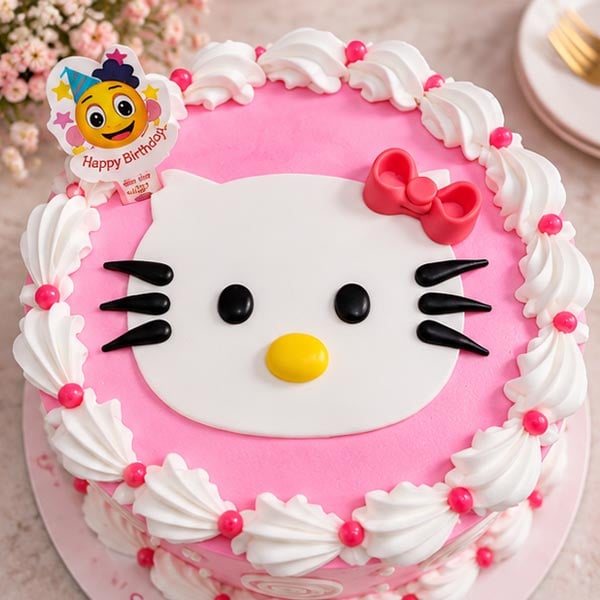 Delightful strawberry flavoured Kids cartoon cake 2