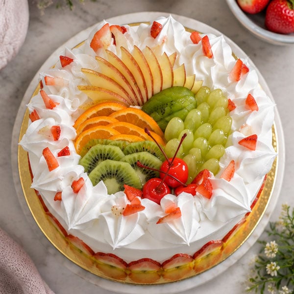 Fresh Pineapple Mixed Fruit Cake 2