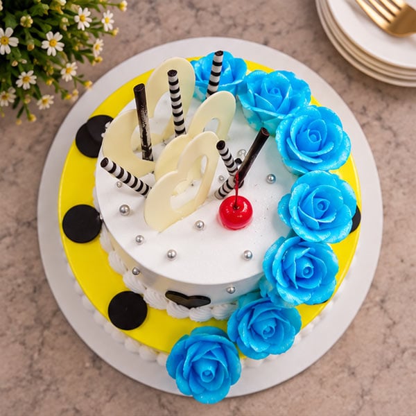 Butterscotch & Pineapple 2 Tier - Premium Celebration Cake 2