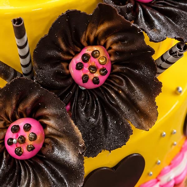 Premium 3-Tier Pineapple Birthday Girl Cake 4
