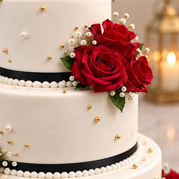 Elegant Triple Flavour Pineapple, Chocolate & Butterscotch Cake 3