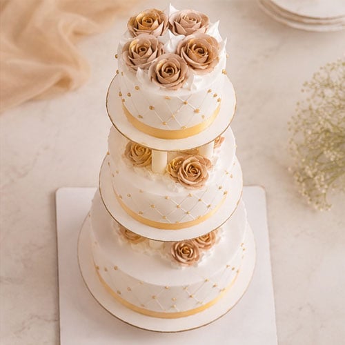 Premium Pineapple Celebration Multi-Tier Cake 2