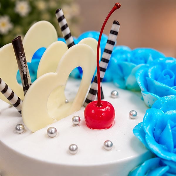 Butterscotch & Pineapple 2 Tier - Premium Celebration Cake 4