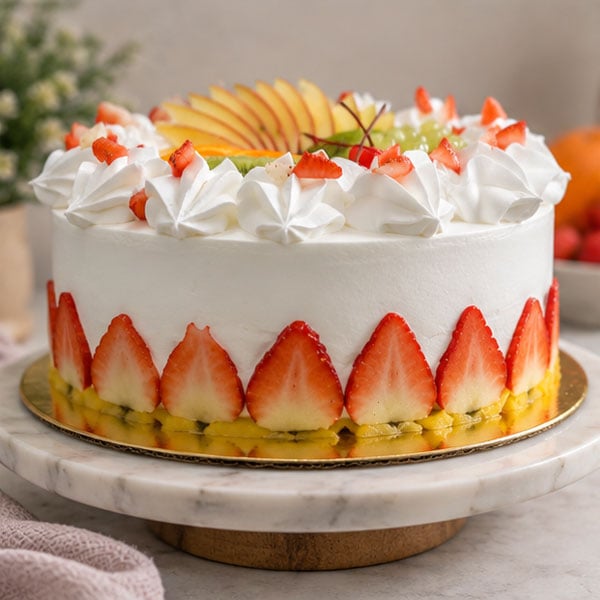 Fresh Pineapple Mixed Fruit Cake 3