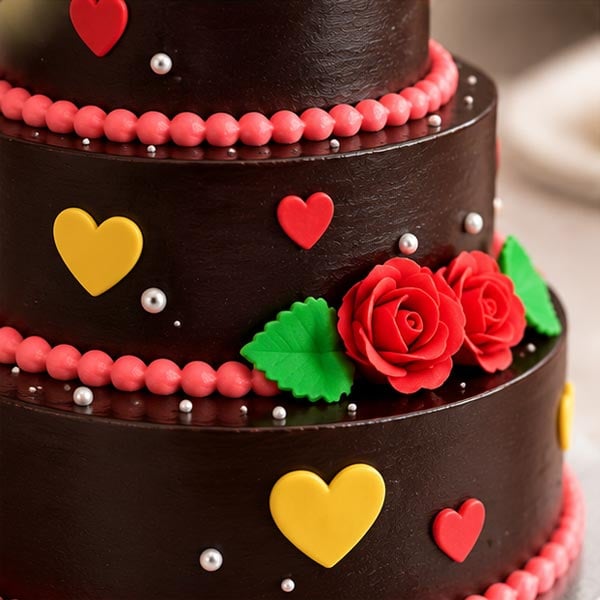Delectable Chocolate Birthday Celebration Cake 3