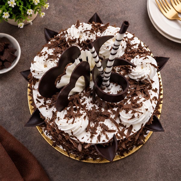 Black Forest Chocolate Cake with Chocolate Shavings 2