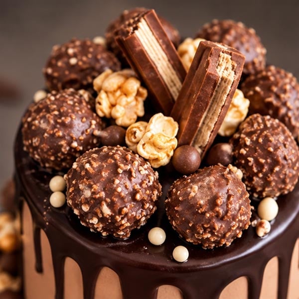Delectable 2 Tier - Loaded Chocolate Drip Celebration Cake 3