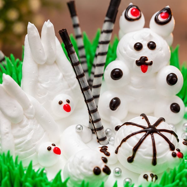 Chocolate Birthday Cake with Cream & Chocolate Toppings 4