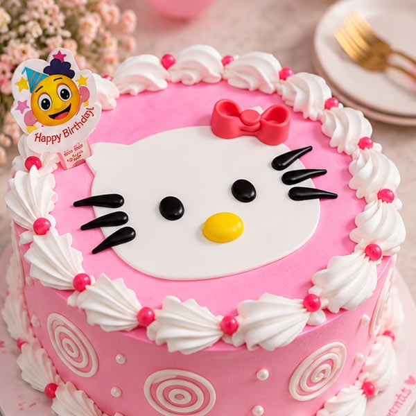 Delightful strawberry flavoured Kids cartoon cake 4