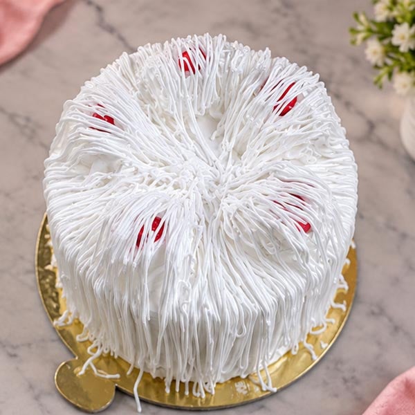 White Forest Cake - Classic White Chocolate & Cherry Cake 2