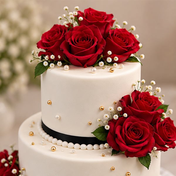 Elegant Triple Flavour Pineapple, Chocolate & Butterscotch Cake 4