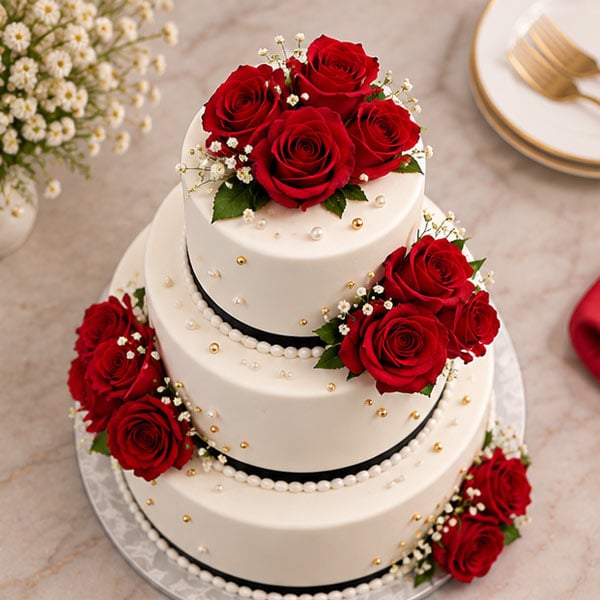 Elegant Triple Flavour Pineapple, Chocolate & Butterscotch Cake 2