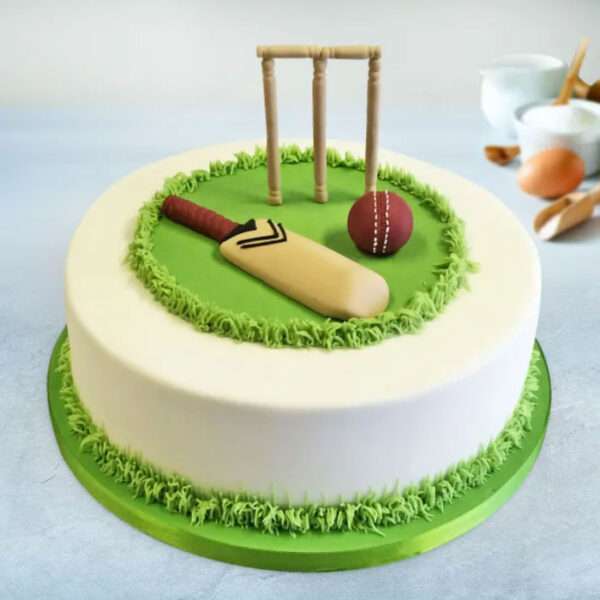 Simple Cricket Ground Birthday Cake | SI.Cake&Bake | - YouTube